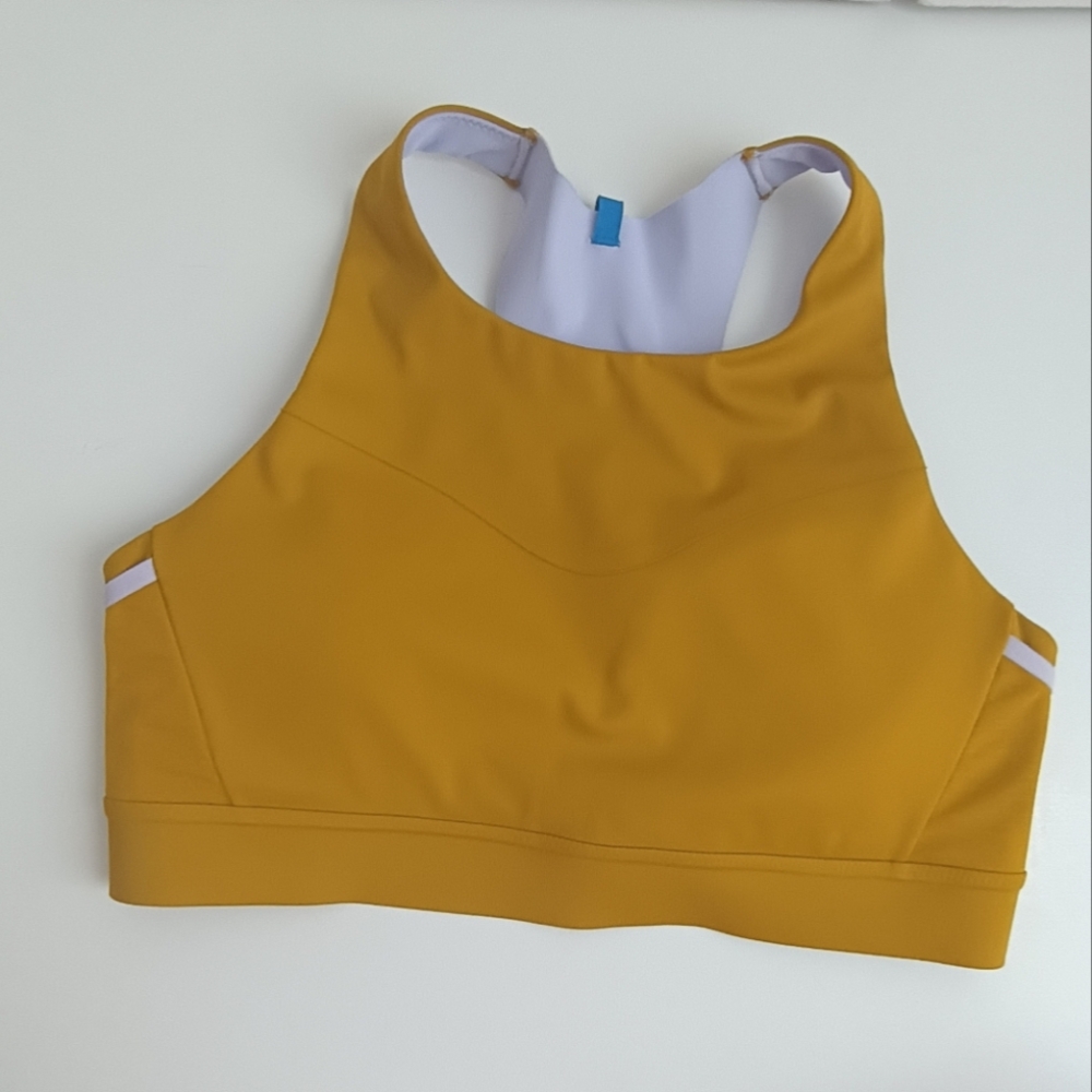 Brooks Sports Bra 36DD - 36E Drive Three-Pocket Run - Golden Hour Violet - Picture 2 of 13